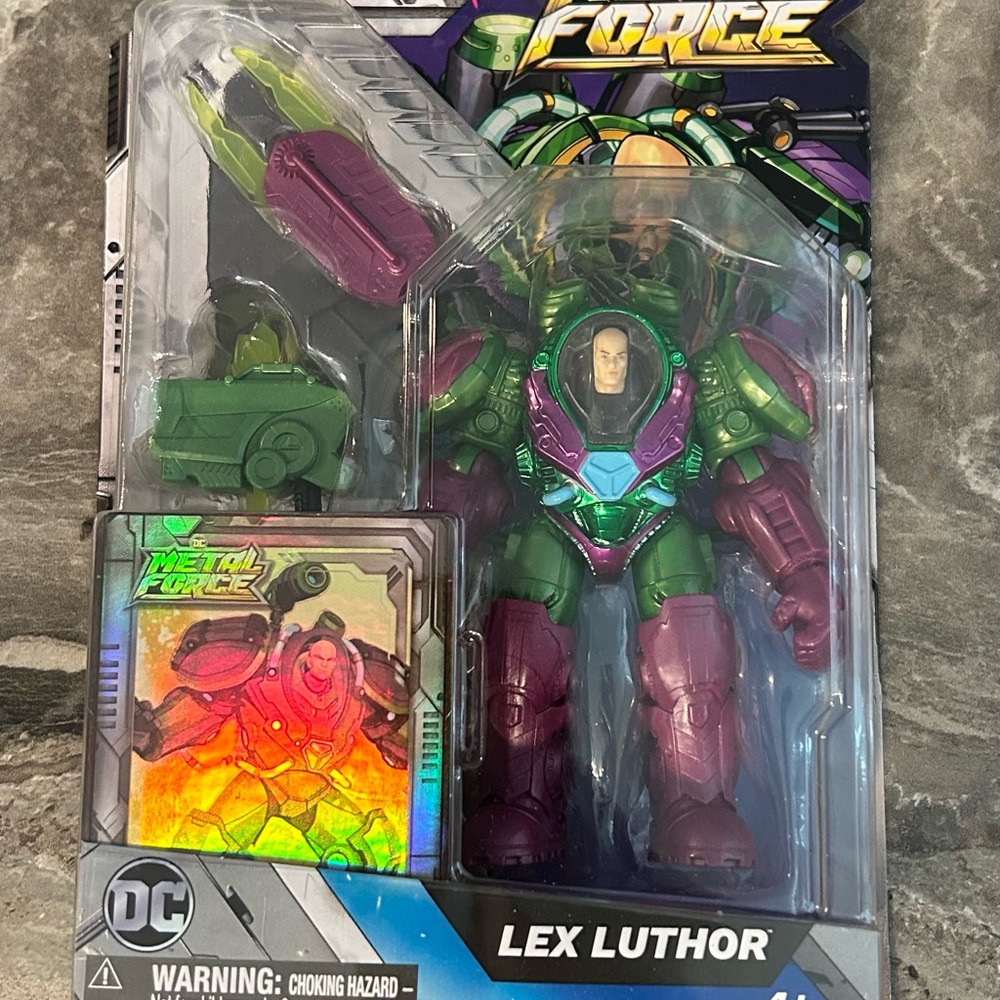 DC Metal Force Lex Luthor Action Figure - Green and Magenta